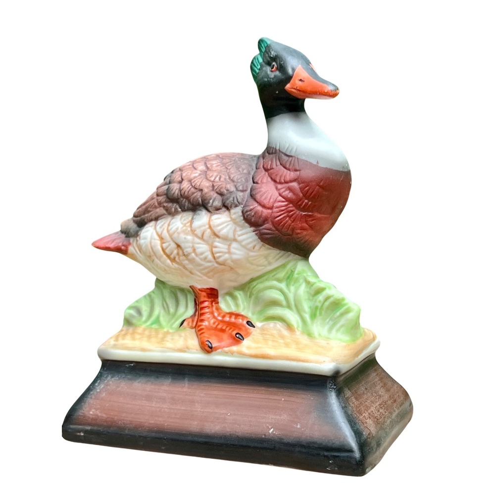 Vintage Hand-Painted Ceramic Red-Breasted Merganser Figurine